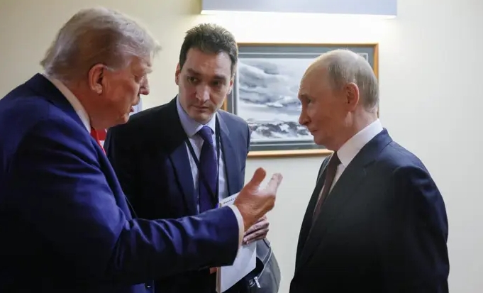 Trump ja Putin Alaskassa 15. elokuuta 2025. Kuva: VENÄJÄN PRESIDENTIN KANSLIA