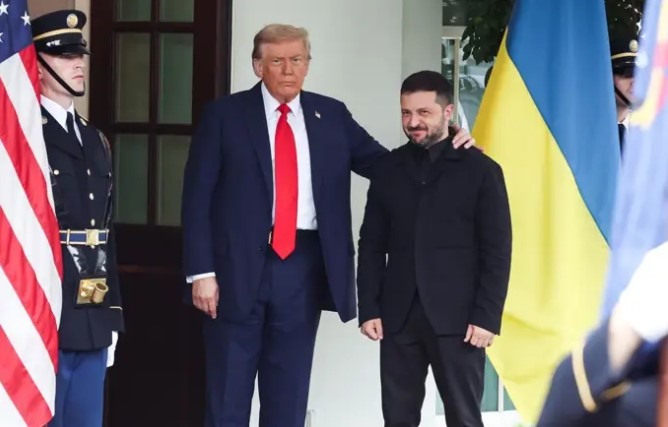 Donald Trump ja Volodymyr Zelenskyi. Kuva: Samuel Corum