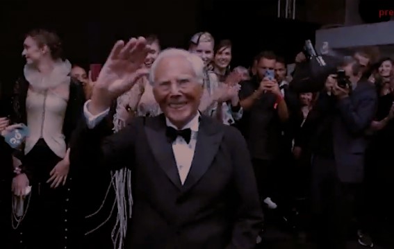 Giorgio Armani Milanon muotiviikolla 2024