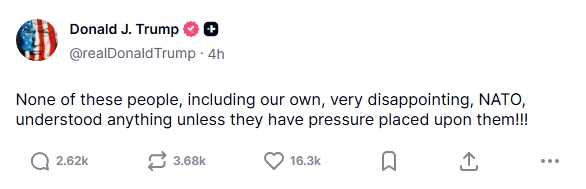 Donald J. Trump /Truth Social 