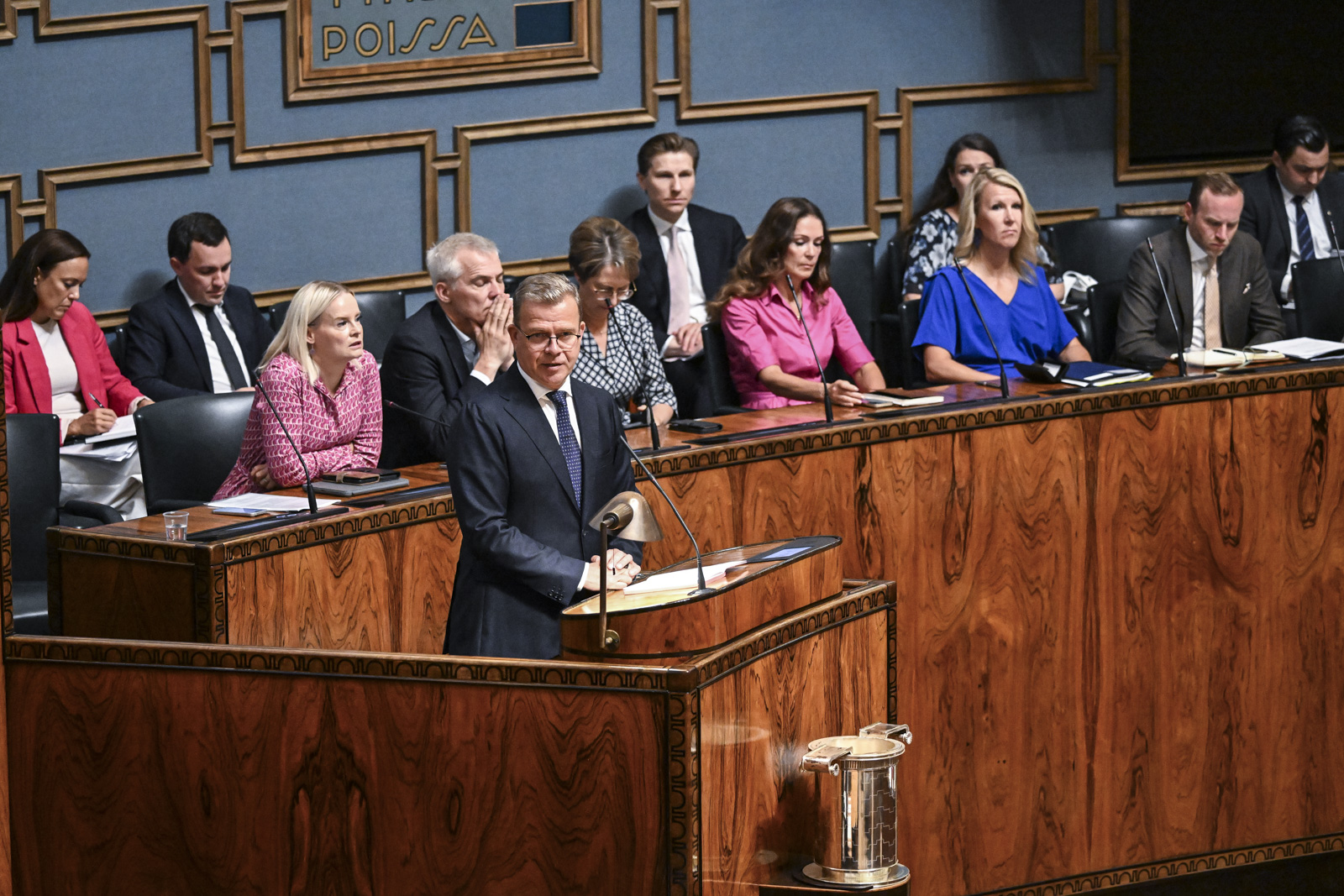 .Garden-hankkeesta pääministeri ja hallitus nauttivat eduskunnan luottamusta äänin 101-90. Kuva: Eduskunta