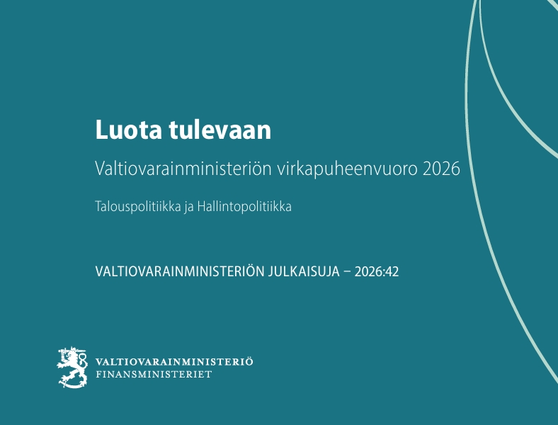 Kuvakaappaus Luota tulevaan Valtiovarainministeriön virkapuheenvuoro 2026